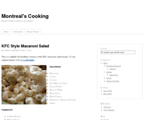 montrealscooking.com: Montreal's Cooking | Recipes I'd like to share (or not forget)
Recipes I'd like to share (or not forget)