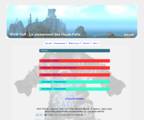 wow-top.com: WoW-ToP : Le classement des Hauts Faits
WoW-ToP : Le classement des Hauts Faits