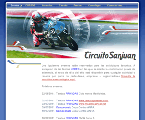 circuitosanjuan.com: Eventos - Circuito Sanjuan
Circuito drift, motard, supermotard, karts y minimotos en Arenas de San Juan