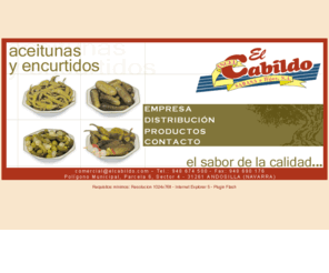 elcabildo.com: _ ACEITUNAS Y ENCURTIDOS _  EL CABILDO _
