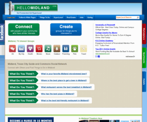 hellomidland.com: Midland TX - HelloMidland.com City Guide
City Guide to Midland TX attractions, restaurants, neighborhoods, and nightlife. Read Midland TX news and make travel plans on HelloMidland.com.