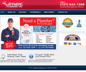 jaymarcplumbing.com: Plumber Tampa | Clearwater Plumbing | Jaymarc Plumbing
