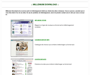 millenium-download.com: MP3 Millenium Download
MP3 Millenium Download.