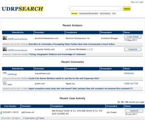 udrpnetwork.com: UDRPsearch - WIPO / NAF / ADR.eu Domain Dispute Search
WIPO / NAF / ADR.eu Domain Dispute Search