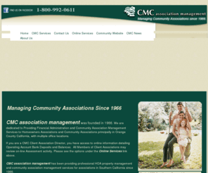 cmcassociationmgmt.com: CMC Association Management - Home Page
CMC Association Management, orange, ca