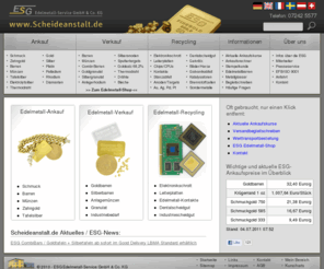 edelmetallkurse.com: ESG Edelmetallrecycling: Goldankauf, Silberankauf, Schmuckankauf
