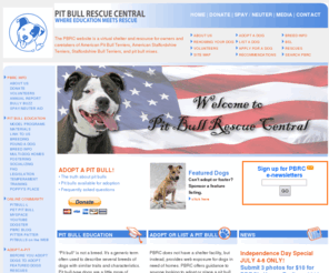 pbrc.net: Pit Bull Rescue Central
Pit Bull Rescue Central is a virtual shelter for homeless Pit Bulls, Am Staffs and Pit Mixes.