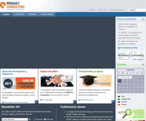 renault-consulting.es: Lean Six Sigma, Lean Manufacturing, Lean Service, Estrategia, Producción Ajustada
RENAULT Consulting Espaï¿½a, Concepción Robusta, Lean Manufacturing, Lean Services, Lean Sigma, Desarrollo Estratégico o Reingeniería son algunos de los conceptos que, hoy en día, dibujan las lineas de progreso hacia la Excelencia Operacional.