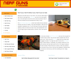 nerfgunsntoys.com: Nerf Guns - Free Shipping - Nerf Guns for Sale, Nerf N-Strike Guns, Best, Cheap, toys
Nerf Guns n Toys store brings you the latest Nerf products at the best prices. Nerf guns are extremely popular toy guns that can be used by both adults and children. Find the best Nerf Guns for sale here.