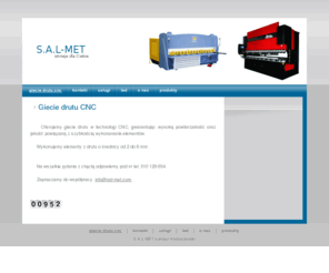 sal-met.com: S.A.L-MET - Giecie drutu CNC
giecie drutu , gięcie drutu cnc, opole, opolszczyzna, drut ciągniony, obróbka drutu , metaloplastyka ,
