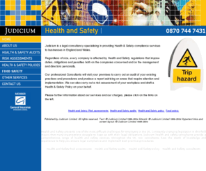 healthsafetyconsultancy.biz: Judicium - Health and Safety Consultants
health and safety consultants providing Health & Safety audits, risk assessments and Health and Safety policies