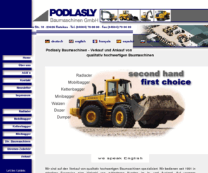 podlasly-baumaschinen.com: volvo wheel loaders, excavators, roller, dumper
volvo wheel loaders, excavators, roller, dumper, dozer, grader, used machinery, constuction equipment