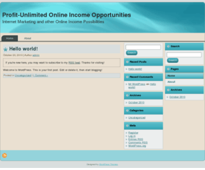 profit-unlimited.com: Profit-Unlimited Online
Online Income Producing Opportunities