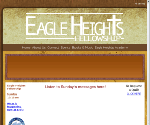 ehflive.org: Eagle Heights Fellowship
Eagle Heights Fellowship in Mont Belvieu, Texas.