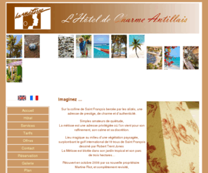 hotel-lametisse.net: L'Hôtel de Charme Antillais : La Métisse
Hôtel de luxe antillais; Saint François , chambres prestiges et confort dans la villa créole : jardin tropical , piscine , terrasse privée , idéal pour les voyages de noces ...