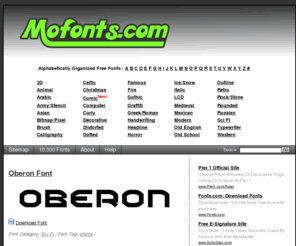 mofonts.com: MoFonts.com
Download a huge selection of fonts free download. Browse by alphabetical listing, by style, by author or by popularity.