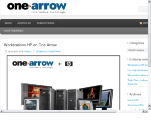 one-arrow.com: ONE ARROW | informÃ¡tica. tecnologÃ­a.
One Arrow Co. es una empresa fundada en 1996 dedicada a desarrollar proyectos de ingenierÃ­a en tecnologÃ­a de la informaciÃ³n y comunicaciones (TIC).