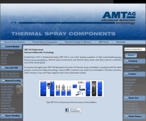 plasma-hvof.com: Thermal Spray Components - AMT advanced materials technology
We provide components and turnkey systems for thermal spray applications.