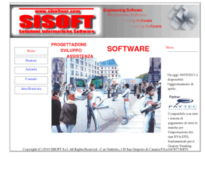 sisoftnet.com: Sisoft - Soluzione Informatiche Software
PROGETTAZIONE, PRODUZIONE E ASSISTENZA SOFTWARE