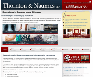 genzymedirtydrugs.com: Massachusetts Personal Injury Attorney Representing Asbestos Cases | Thornton & Naumes, LLP
The Massachusetts injury attorneys at the law firm of Thornton & Naumes, LLP provide legal representation for clients who have been injured as a result of accidents, drug and medical devices, asbestos, and products liability. 