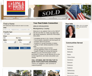 homesinmontgomerycountymaryland.com: Montgomery County, MD,  Homes and Real Estate - Raya Sella, Long and Foster Real Estate
Long and Foster Real Estate will help you find a home in Montgomery County. Contact us Today.