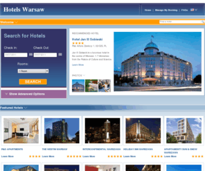 hotelswarsaw.com: Hotels Warsaw - range of hotels available in the Polish capital, Warsaw
The ancient and historic city of Warsaw offers visitors to this part of Poland a wide range of hotel choice.  Here we take a look at the available hotels in the city that offer online booking capability.