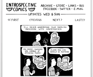 introspectivecomics.com: Introspective Comics by Ryan Dow
Updated on Sundays and Wednesdays