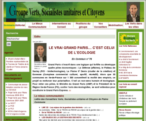 plainecommune-lesverts.fr: Verts, Socialistes unitaires et Citoyens de Plaine commune
Les Verts, parti écologiste français 