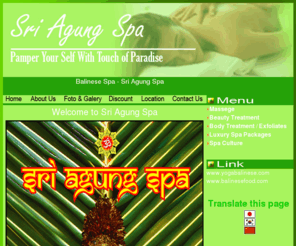 sriagungspa.com: sriagungspa.com | Pamper Your Self With Touch of Paradise
