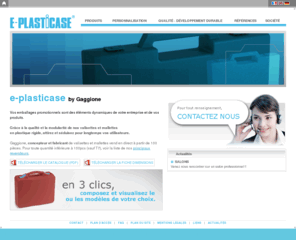 e-plasticase.com: valisettes et mallettes moulées par injection - gaggione
Gaggione conçoit et fabrique des mallettes et valisettes en injection plastique