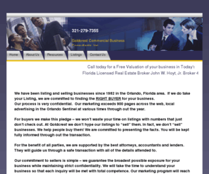 orlandobusinessforsale.com: Orlando Business for sale
We have been listing and selling businesses since 1982 in the Orlando, Florida area.  If we do take your Listing, we are committed to finding the RIGHT BUYER for your business.  Our process is very confidential.  Our marketing exceeds 900 pages across the web, local advertising in the Orlando Sentinel at various times through out the year.