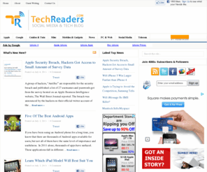 techreaders.com: Tech Readers - Social Media & Tech Blog
A Social Media and Tech Blog that covers variety of topics ranging from Social Networks to Gadgets, Mobile Reviews, Tech News, Telecom, Websites, Software, and much more.