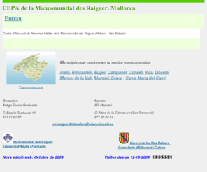 cepamancomunitatdesraiguer.org: CEPA de la Mancomunitat des Raiguer. Mallorca
  Benvinguts !! 