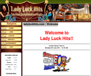 ladyluckhits.com: LadyLuckHits - Traffic Exchange
The Walker Team has developed the plug n play of online businesses, Traffic Exchanges, Banner Exchange Scripts, Text Exchange Scripts, Link Trackers that are easy to promote and easy to profit from.