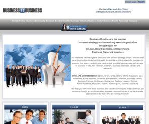 businessiibusiness.com: BusinessIIBusiness
The Business Social Network for CEO's, Presidents, Entrepreneurs & Investors.