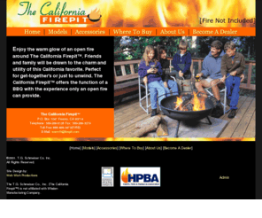 firepit.com: Firepit by California Firepit
The California Firepit manufactures the Tahoe and the Monterey firepits, as well as fire pit, grill, and barbecue accessories. See how our portable outdoor firepits bring warmth and fun to beach parties and outdoor patios.