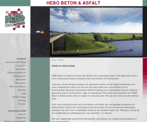 hebo.info: Welkom | Hebo Beton - sleufsilo, sleufsilos, keerwand, sleufsilowanden en inkuilen sleufsilo
