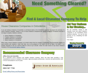 houseclearanceoxfordshire.com: Oxfordshire House Clearance - Waste Clearance Companies in Oxfordshire
House clearance companies in Oxfordshire. Companies who conduct full and part property clearance, full house clearance and general rubbish removal across Oxfordshire.