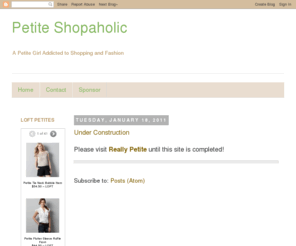 petiteshopaholic.com: Blogger: Blog not found
Blogger is a free blog publishing tool from Google for easily sharing your thoughts with the world. Blogger makes it simple to post text, photos and video onto your personal or team blog.