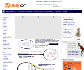 rakiety.com: Rakiety do tenisa, squasha i badmintona. - erakiety.com
Największa oferta rakiet do tenisa, squasha i badmintona! Tel. 500 666 909.