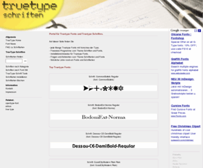 truetype-schriften.com: truetype-schriften.de: Font Download - Download Schrift - TTF Download - Schriftarten
truetype-schriften.de - Jede Menge Fonts (Truetype Font) und Schriftarten zum Download. 