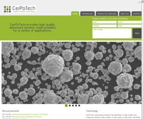 cerpotech.com: Home | CerPoTech AS
