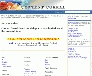 content-corral.com: Content Corral
Free content for you at Content Corral.