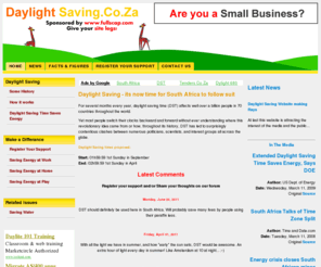 daylightsaving.co.za: Daylight Saving.co.za
Daylight Saving - its now time for South Africa to follow suit...