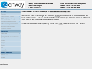 genway.biz: Türsprechanlagen mit Farbmonitoren von Genway
Genway Video-Türsprechanlagen in Farbe