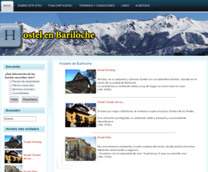 hostelenbariloche.com.ar: Hostel en Bariloche - Todos los Hostels en un solo sitio.
Hostel y alojamientos economicos en Bariloche