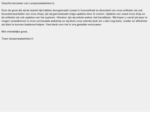lampenwebwinkel.nl: Lampen kopen? Verlichting online bestellen bij Lampenwebwinkel
Lampenwebwinkel heeft een ruime keuze aan design lampen online direct uit voorraad leverbaar. Bekijk ons complete aanbod aan interieurverlichting op onze website. 