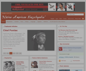 nativeamericanname.info: Native American | The Native American Encyclopedia
The Native American Encyclopedia is the most comprehensive source for Native American History, Biographies, Tribes, Facts on the internet.