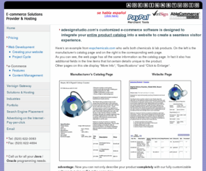 adesignstudio.com: Web enable your product catalog, documents, etc.
E-commerce solutions provider and hosting, design and build world class database applications using Cold Fusion, MSSQL, Java, Oracle