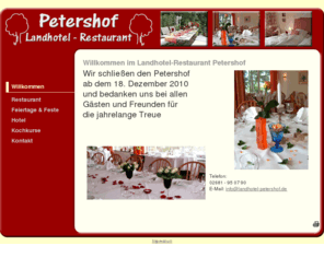 landhotel-petershof.de: Landhotel Petershof - Altenkirchen im Westerwald - Hotel, Restaurant
Landhotel Petershof - Altenkirchen im Westerwald: Wir sind ein kleines aber feines Hotel und Restaurant.